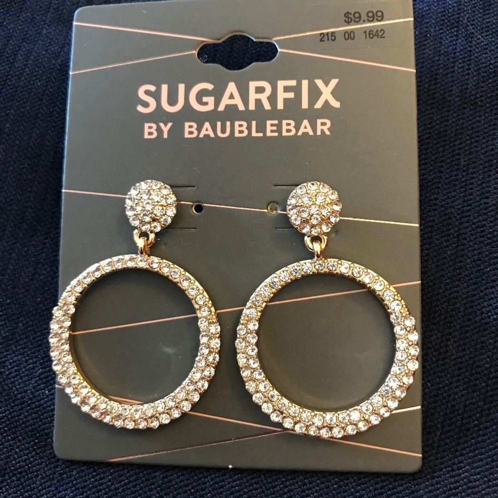 Sparkly Circle Earrings